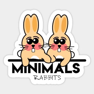 MINIMALS Rabbit Sticker